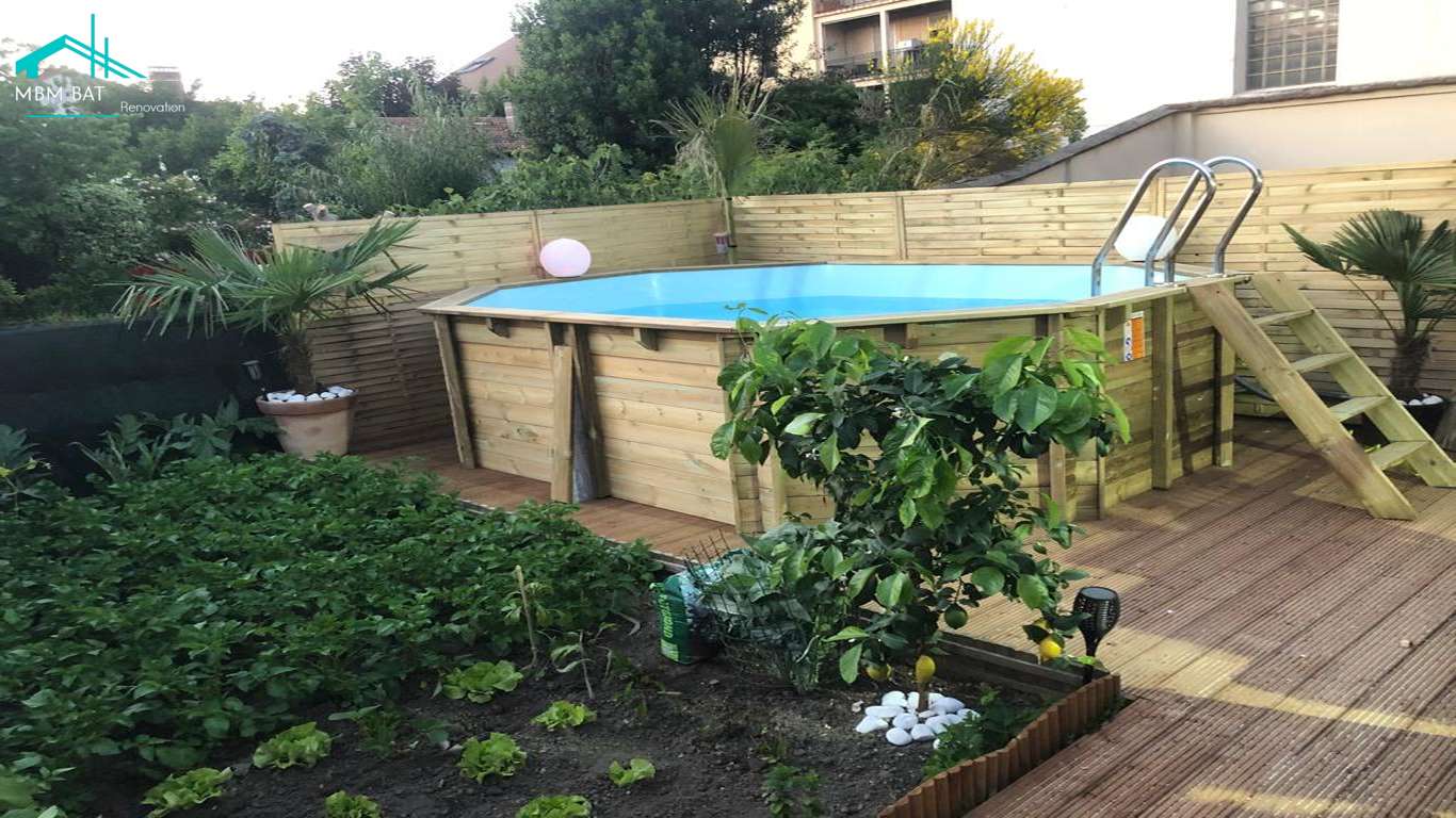 Piscine en bois hors sol